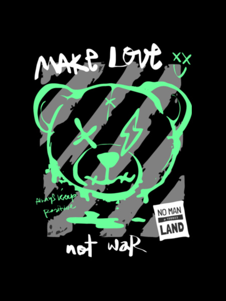 Make Love Not War Hoodie Design