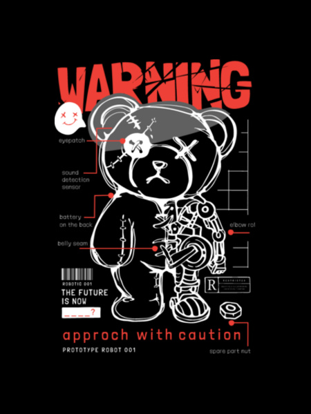 Warning, Approach With Caution Hoodie Design