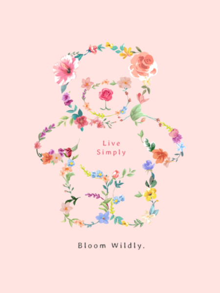 Live Simply, Bloom WIldly Hoodie Design